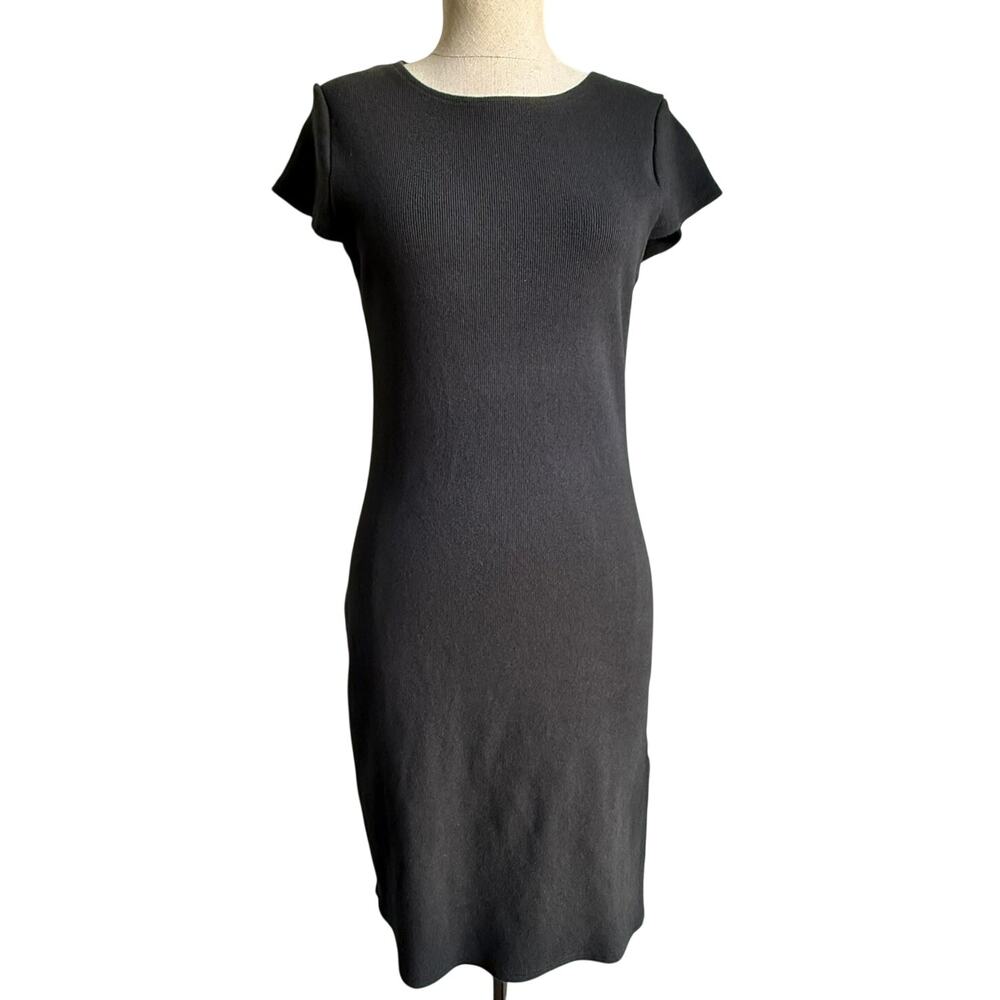 BB Dakota Steve Madden Black Ribbed Knit Bodycon Dress XL